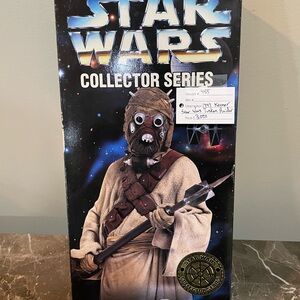 Star Wars Tusken Raider Figure with White and Brown Outfit